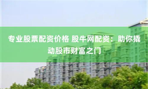 专业股票配资价格 股牛网配资：助你撬动股市财富之门