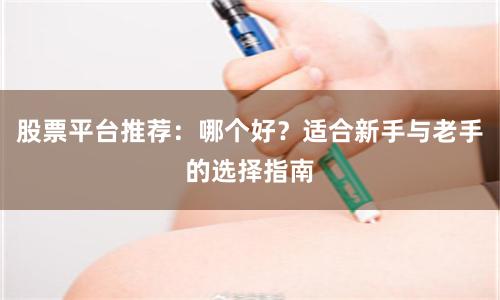 股票平台推荐:哪个好?适合新手与老手的选择指南